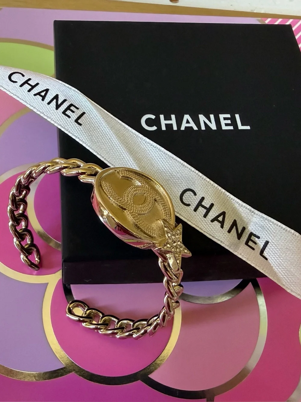 Chanel Gold  Bangle Bracelet